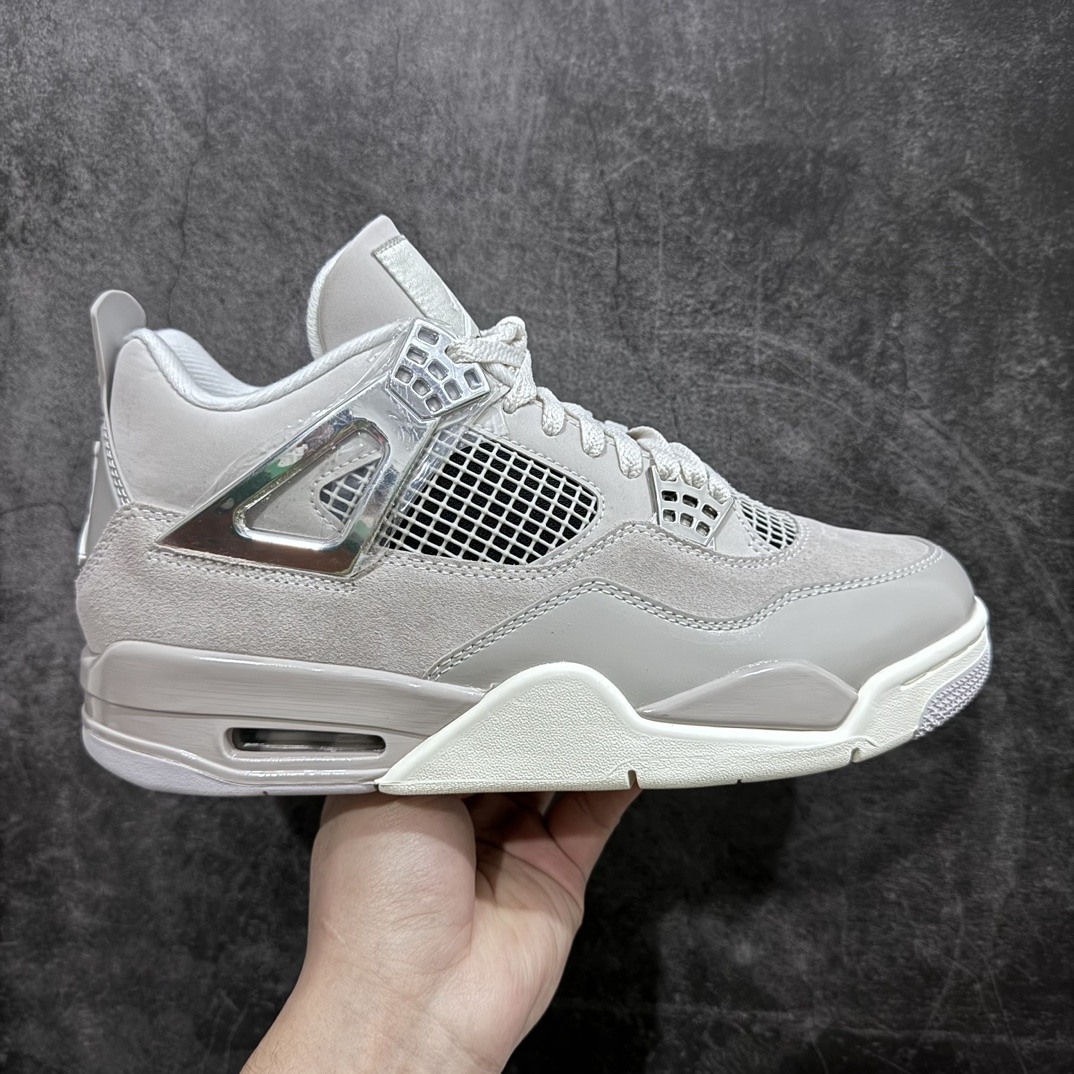 【KW纯原】Air Jordan 4 AJ4 乔4 Retro 电镀银 AQ9129-001nn耗时多个月巨作 重金购买原楦原纸板确保原汁原味 完美呈现四代版型正确鞋头弧度 原装鞋舌织唛标n原厂TPU网格 不打皱 原厂电控针车系统原厂港宝加持 正确后跟弧度 细节随意对比市面任何版本‼️n原厂织唛标 市面唯一采用原装皮料正确网格工艺 全方位一致匹配官方细节全网唯一私模 最大尺码达到48.5码  尺码：40 40.5 41 42 42.5 43 44 44.5 45 45.5 46 47.5 48.5-莆田鞋批发中心