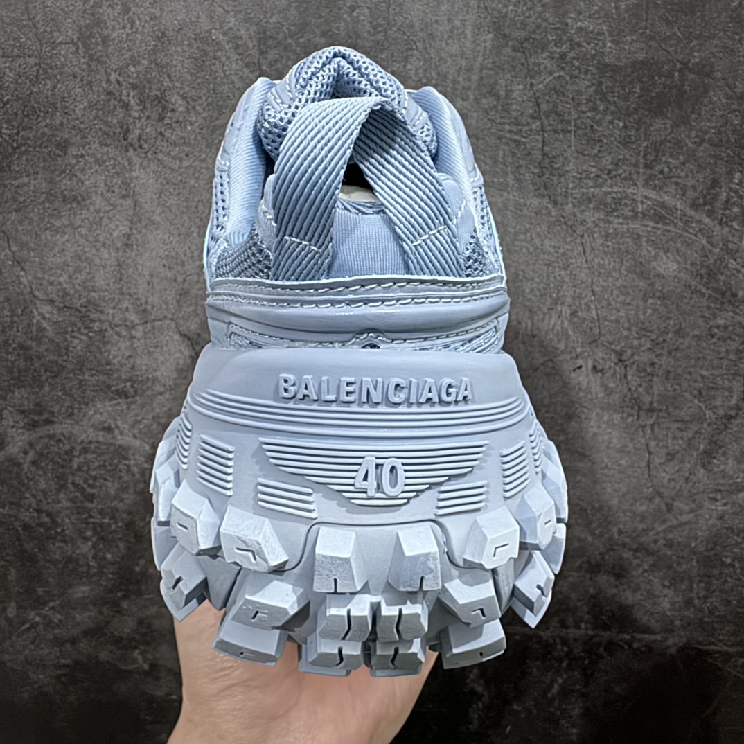 VG纯原Balenciaga巴黎世家Defender复古老爹鞋轮胎鞋青色专柜同步包装原装大盒细节精准对位