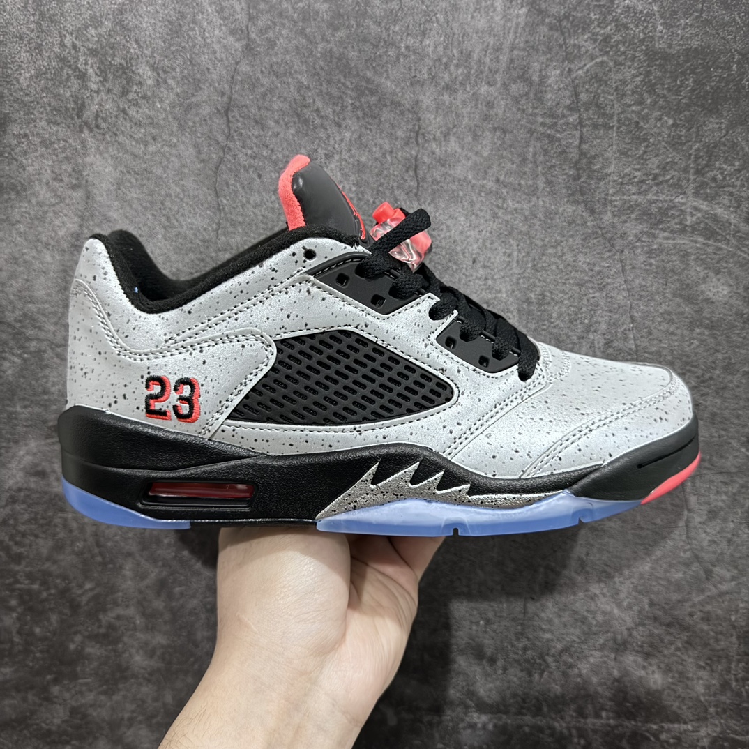 280 【纯原版】Air Jordan 5 Low “Neymar” AJ5 乔5水泥灰 低帮篮球鞋 846316-025