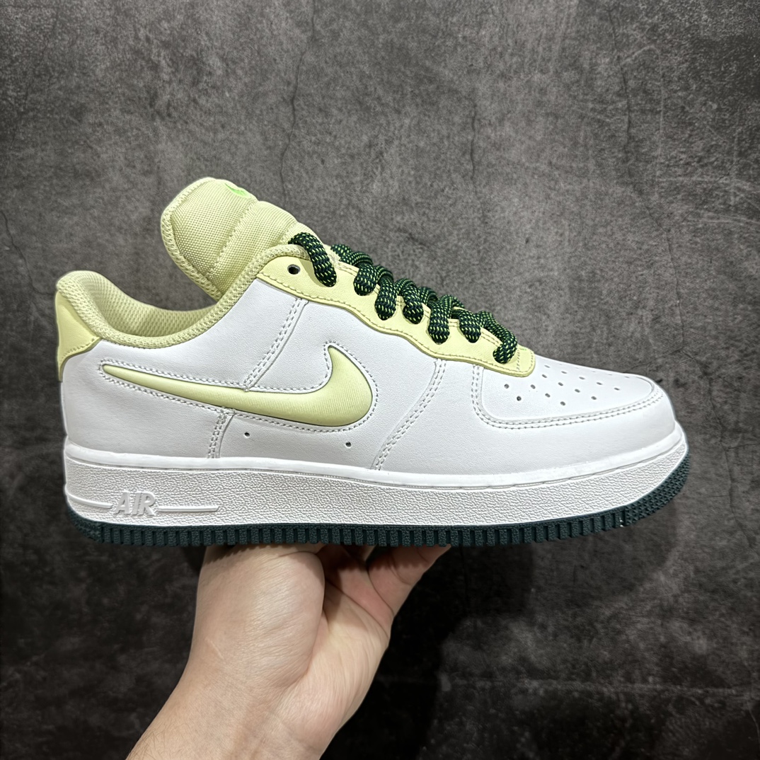 【纯原HY版】空军 长舌 白绿 带配件 Nike Air Force 1 Low 空军一号低帮运动休闲板鞋n#原楦头原纸板 打造纯正空军版型 #专注外贸渠道 全掌内置蜂窝气垫  #原盒配件 原厂中底钢印、拉帮完美  货号：FB7402-100 Size：35.5 36 36.5 37.5 38 38.5 39 40 40.5 41 42 42.5 43 44 44.5 45 46-莆田鞋批发中心