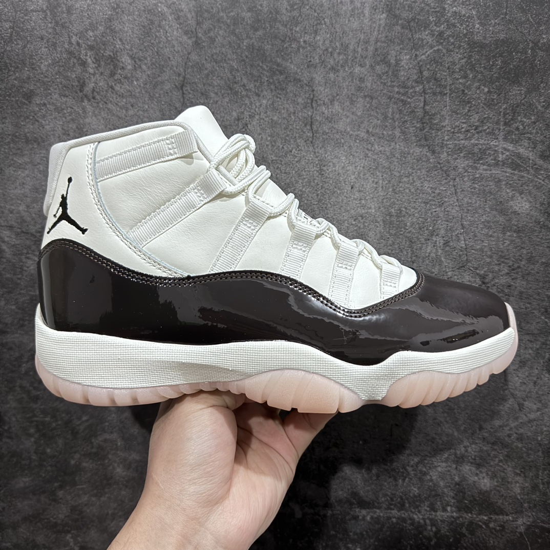 纯原版AirJordan11AJ11樱花康扣AR0715-101顶级原厂品质漆皮是棕红色不是黑色大底是樱