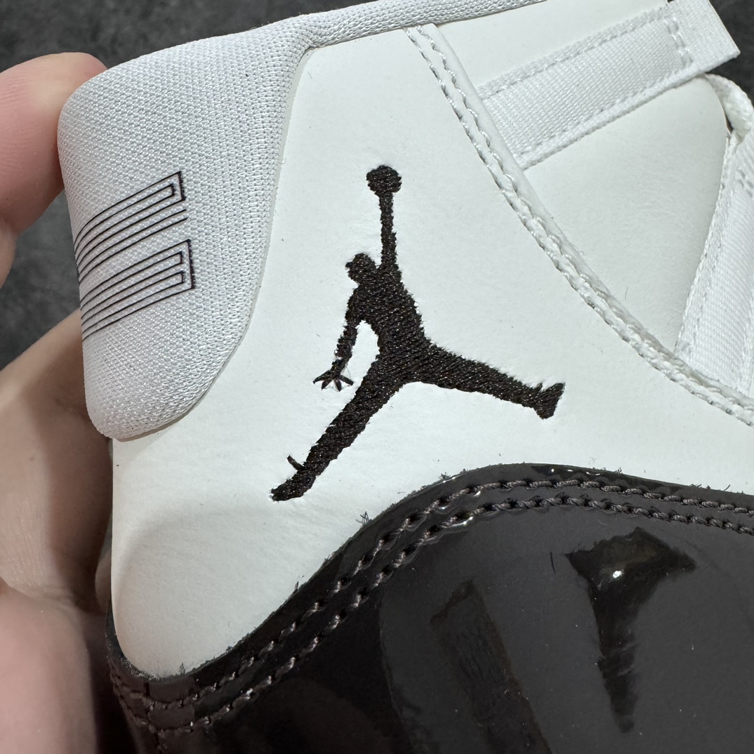 纯原版AirJordan11AJ11樱花康扣AR0715-101顶级原厂品质漆皮是棕红色不是黑色大底是樱