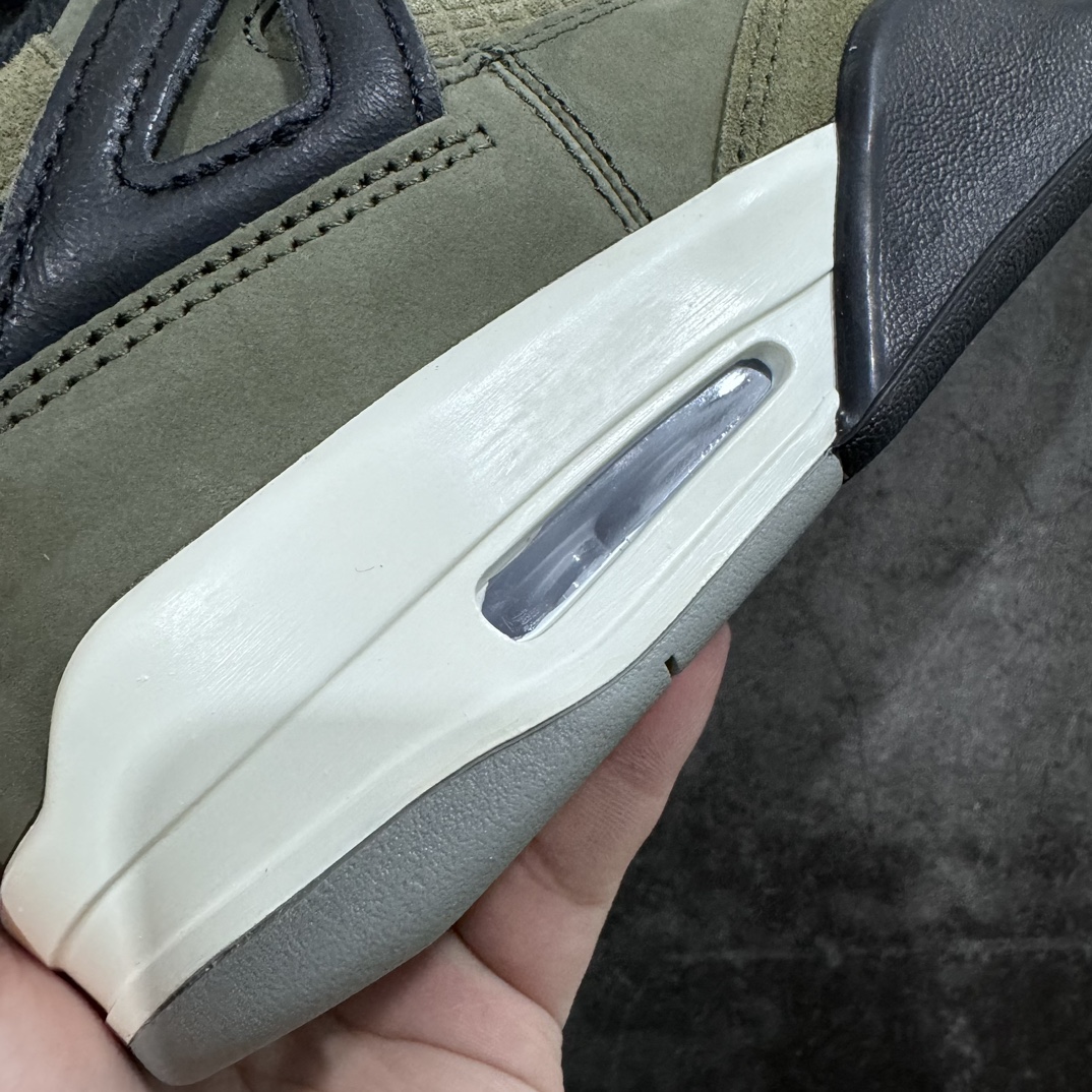 莞产AirJordan4“OliveCanvas”军绿色低帮防滑减震耐磨潮流复古篮球鞋男款货号FB992