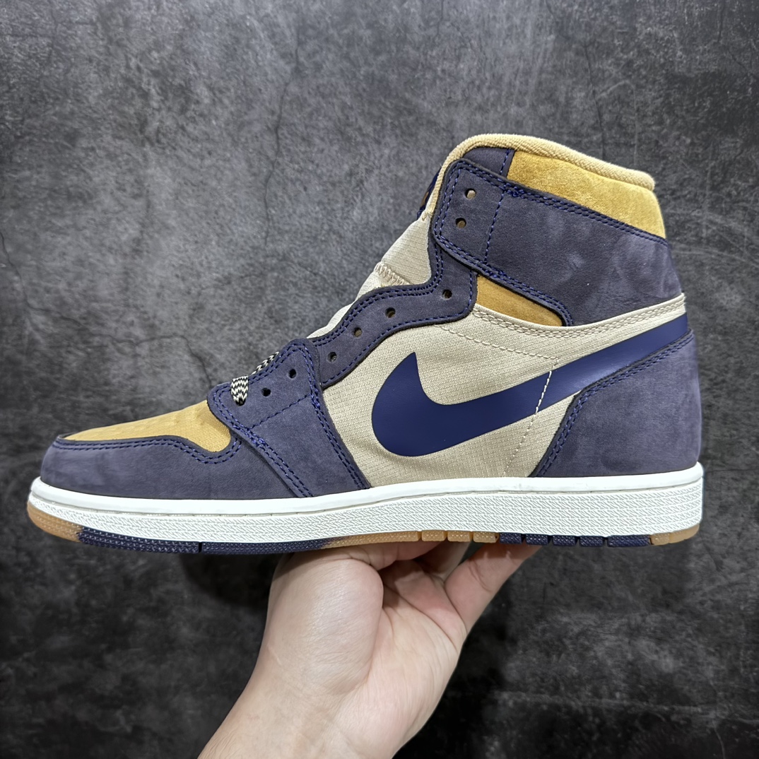 280 【纯原x版】Air Jordan 1 High Element"Gore-Tex Sky J Purple"AJ1代篮球鞋“暗紫黄防水”DB2889-501