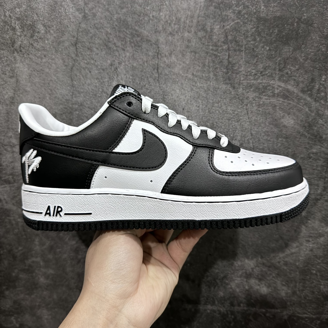 200 【纯原HY版本】Air Force 1 ’07 Low TS刺绣黑白 FJ5756-100