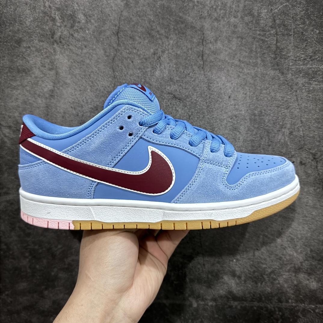 【纯原GT版本】Nike Dunk SB Low PRM “Phillies”泡泡糖 防滑耐磨复古低帮板鞋 滑板鞋 蓝色/费城人DQ4040-400老牌外贸大厂出品 工艺成熟 进口材料 纯原品质 价格OK 放心用 尺码36-47.5半码-莆田鞋批发中心