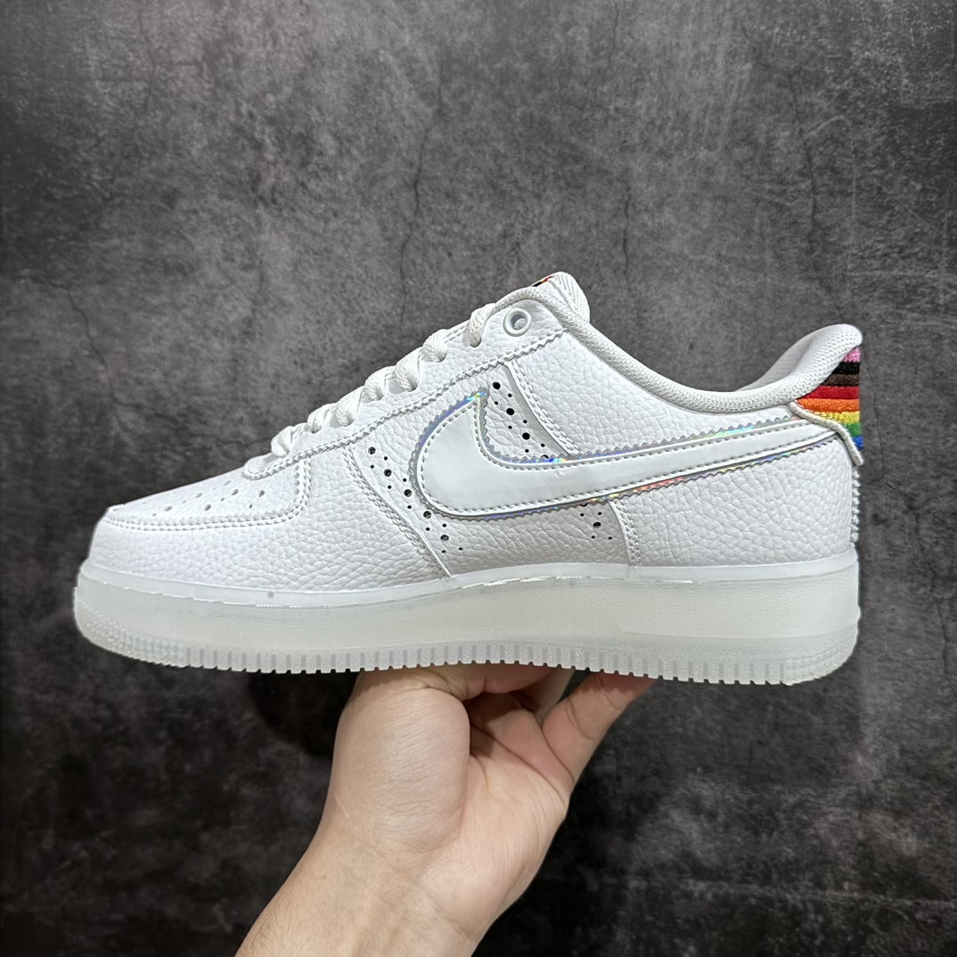 220 【纯原HY版本】Nk Air Force 1'07 Low "Betrue" 彩虹配色 空军一号低帮休闲板鞋 CV0258-100