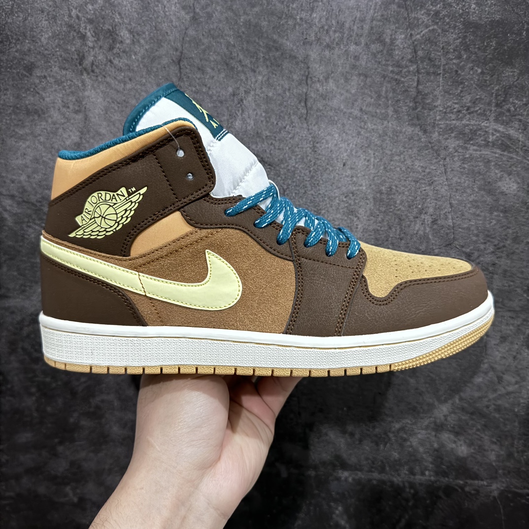 220 【K版】Air Jordan 1 AJd1 Mid “Cacao Wow” 中帮棕绿 DZ6335-200