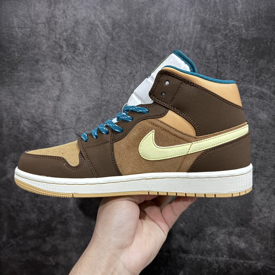 220 【K版】Air Jordan 1 AJd1 Mid "Cacao Wow" 中帮棕绿 DZ6335-200