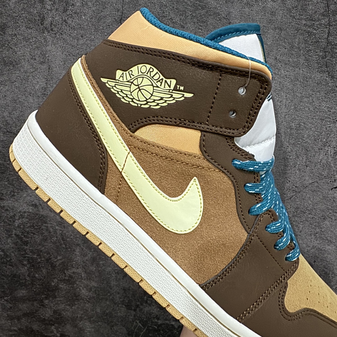 220 【K版】Air Jordan 1 AJd1 Mid "Cacao Wow" 中帮棕绿 DZ6335-200