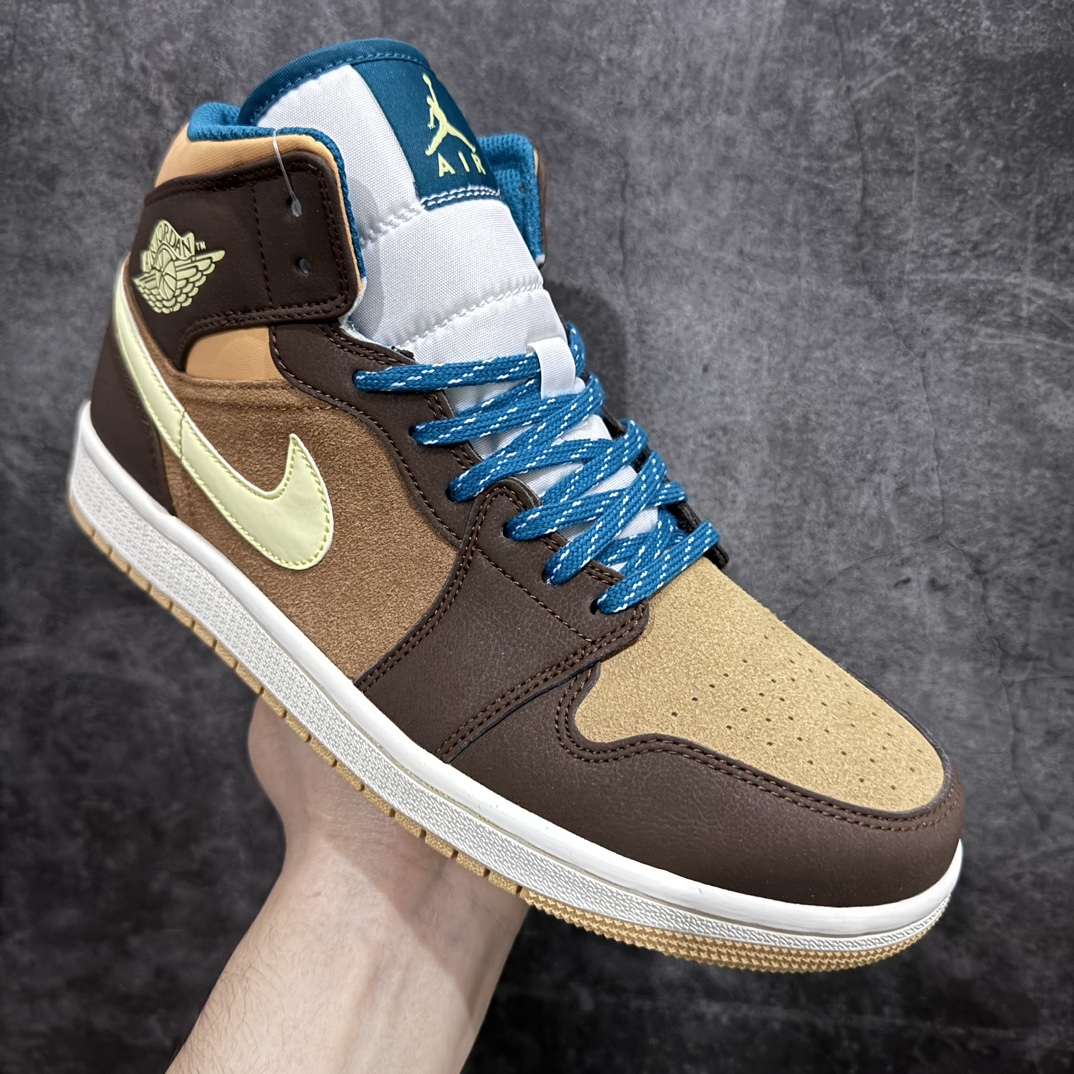 220 【K版】Air Jordan 1 AJd1 Mid "Cacao Wow" 中帮棕绿 DZ6335-200