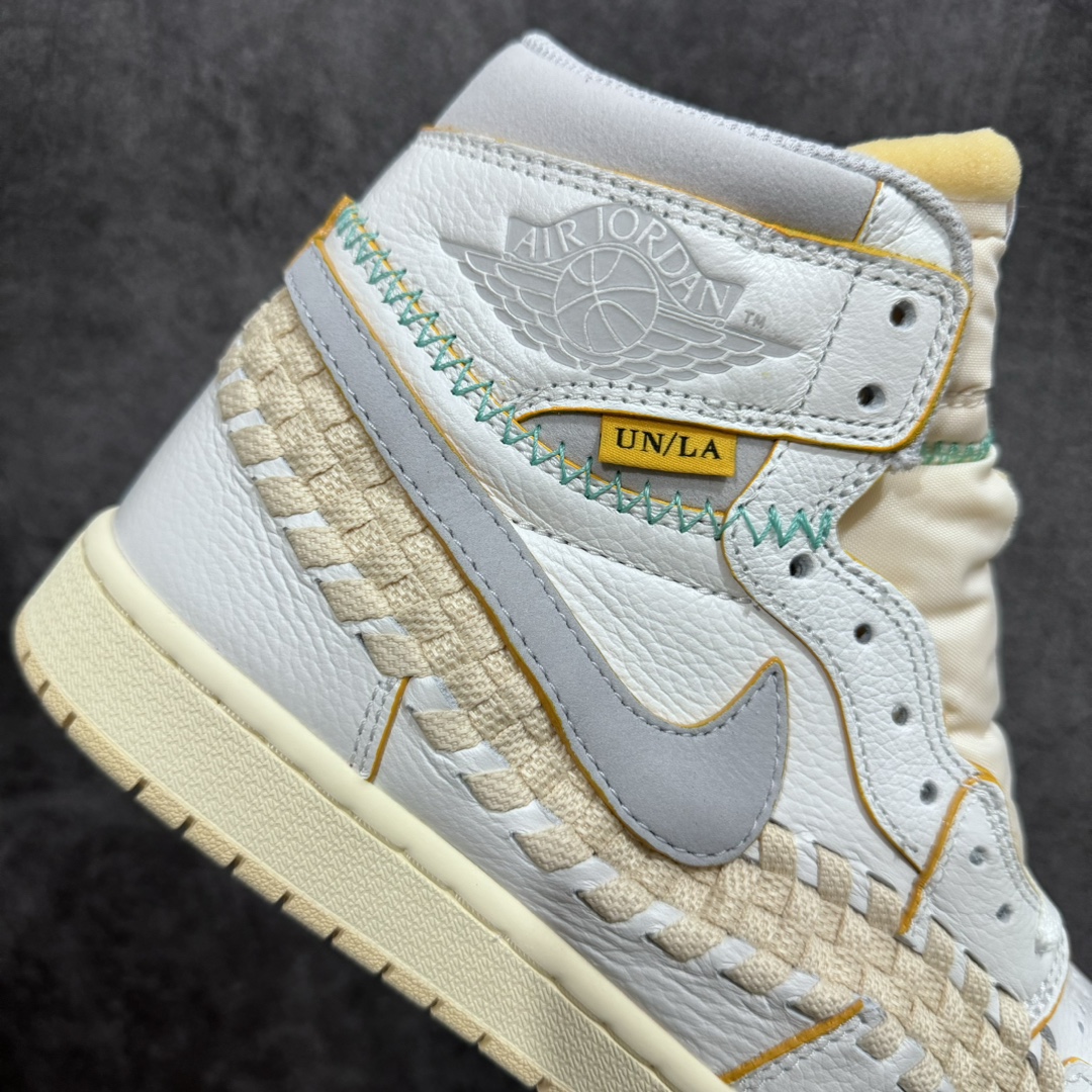 300 【FK纯原福利】Union Los Angeles x Bephie's Beauty Supply x Air Jordan AJ1 High OG"Woven" 三方联名米白灰编织 FD2565-100