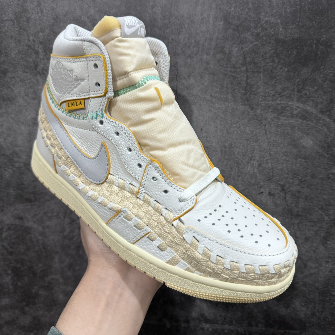 300 【FK纯原福利】Union Los Angeles x Bephie's Beauty Supply x Air Jordan AJ1 High OG"Woven" 三方联名米白灰编织 FD2565-100