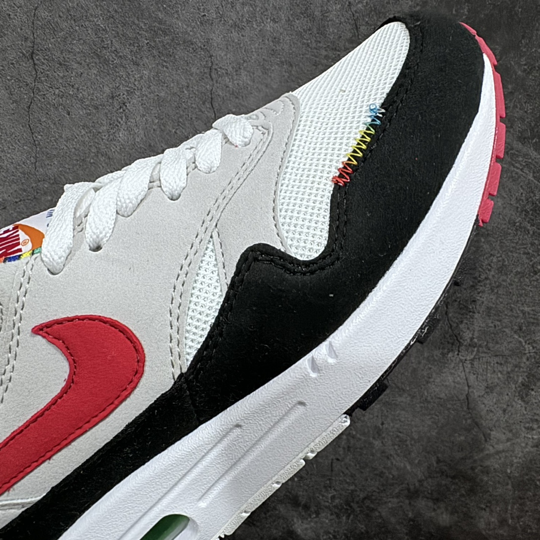 240 Nike Air Max 1 白黑红 复古休闲跑步鞋 DC1478-100