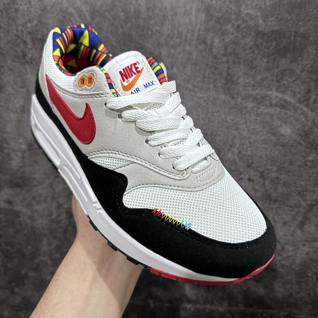 240 Nike Air Max 1 白黑红 复古休闲跑步鞋 DC1478-100