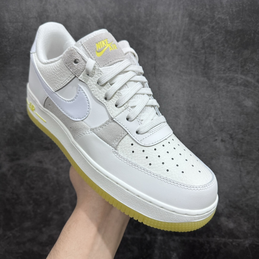 图片[3]-【公司级】Air Force 1 \’07 Low 灰白黄n原楦头原纸板 打造纯正空军版型n#专注外贸渠道 全掌内置蜂窝气垫 #原盒配件 原厂中底钢印、拉帮完美 官方同步上架 货号：FQ0709-100 Size：36 36.5 37.5 38 38.5 39 40 40.5 41 42 42.5 43 44 44.5 45-莆田鞋批发中心