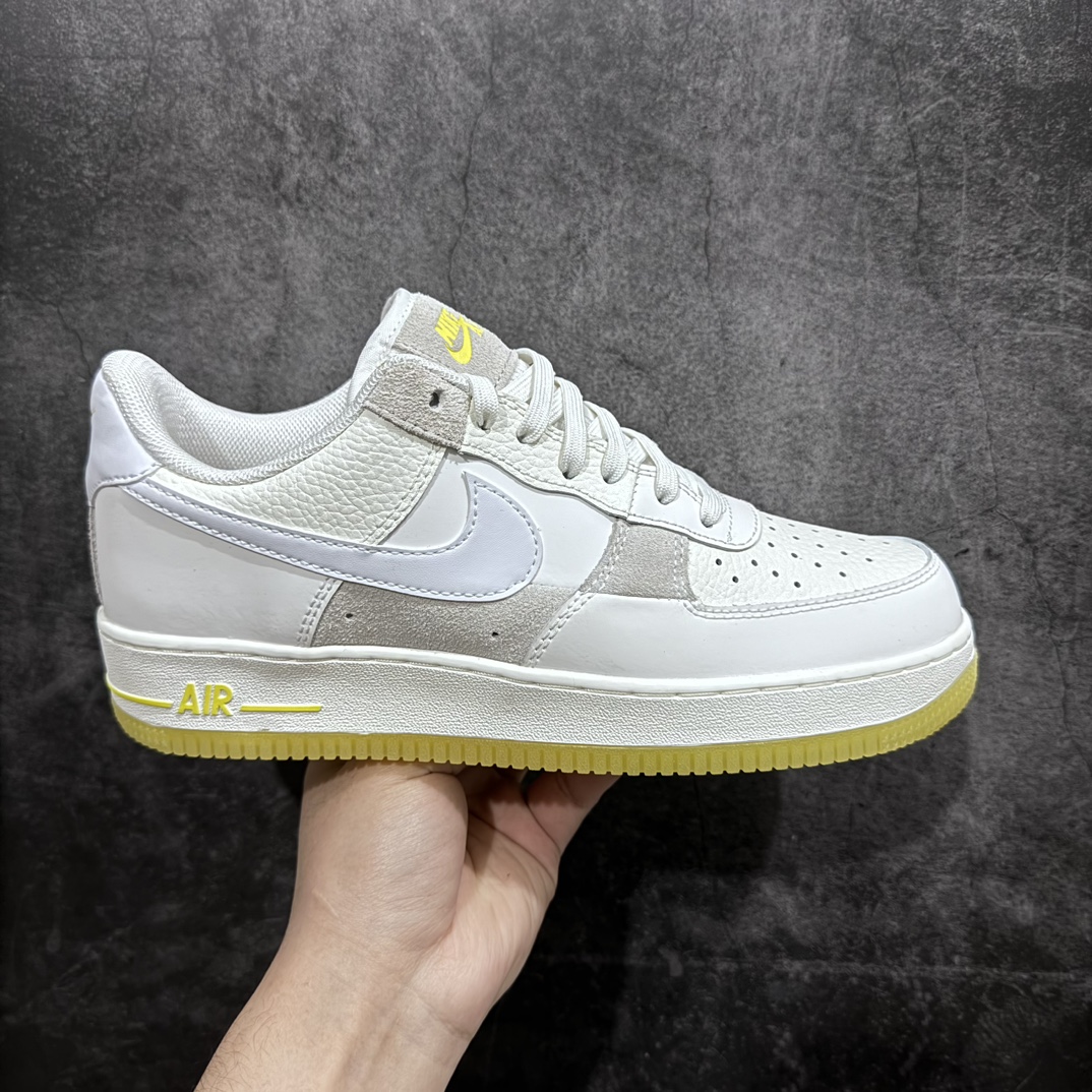 【公司级】Air Force 1 \’07 Low 灰白黄n原楦头原纸板 打造纯正空军版型n#专注外贸渠道 全掌内置蜂窝气垫 #原盒配件 原厂中底钢印、拉帮完美 官方同步上架 货号：FQ0709-100 Size：36 36.5 37.5 38 38.5 39 40 40.5 41 42 42.5 43 44 44.5 45-莆田鞋批发中心