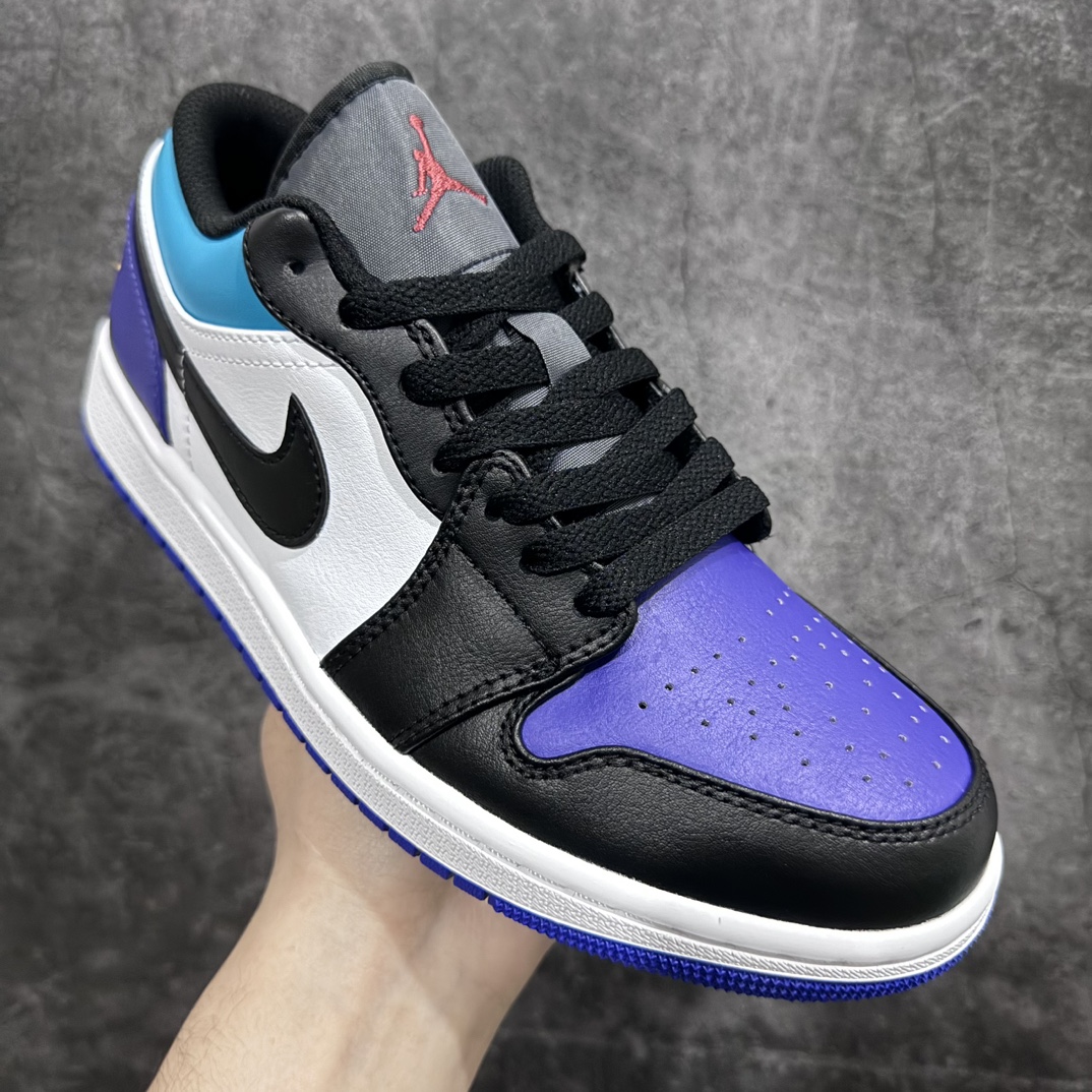 240 【DT纯原】Air Jordan 1 Low AJ1 乔丹1代低帮黑紫蓝白 553558-154