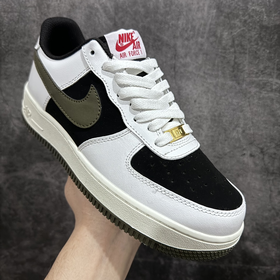 图片[4]-【公司级】Nike Air Force 1 Low 07 白黑军绿勾n原楦头原纸板 打造纯正低帮空军版型 专注外贸渠道 全掌内置蜂窝气垫原盒配件 原厂中底钢印、拉帮完美官方货号：AV0383 226 Size：36 36.5 37.5 38 38.5 39 40 40.5 41 42 42.5 43 44 44.5 45-莆田鞋批发中心