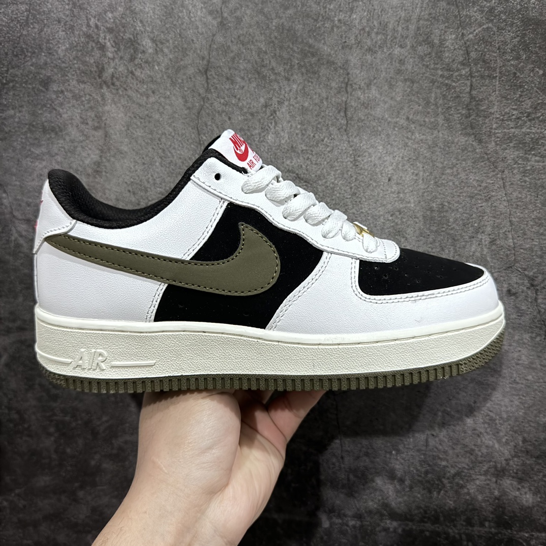 【公司级】Nike Air Force 1 Low 07 白黑军绿勾n原楦头原纸板 打造纯正低帮空军版型 专注外贸渠道 全掌内置蜂窝气垫原盒配件 原厂中底钢印、拉帮完美官方货号：AV0383 226 Size：36 36.5 37.5 38 38.5 39 40 40.5 41 42 42.5 43 44 44.5 45-莆田鞋批发中心