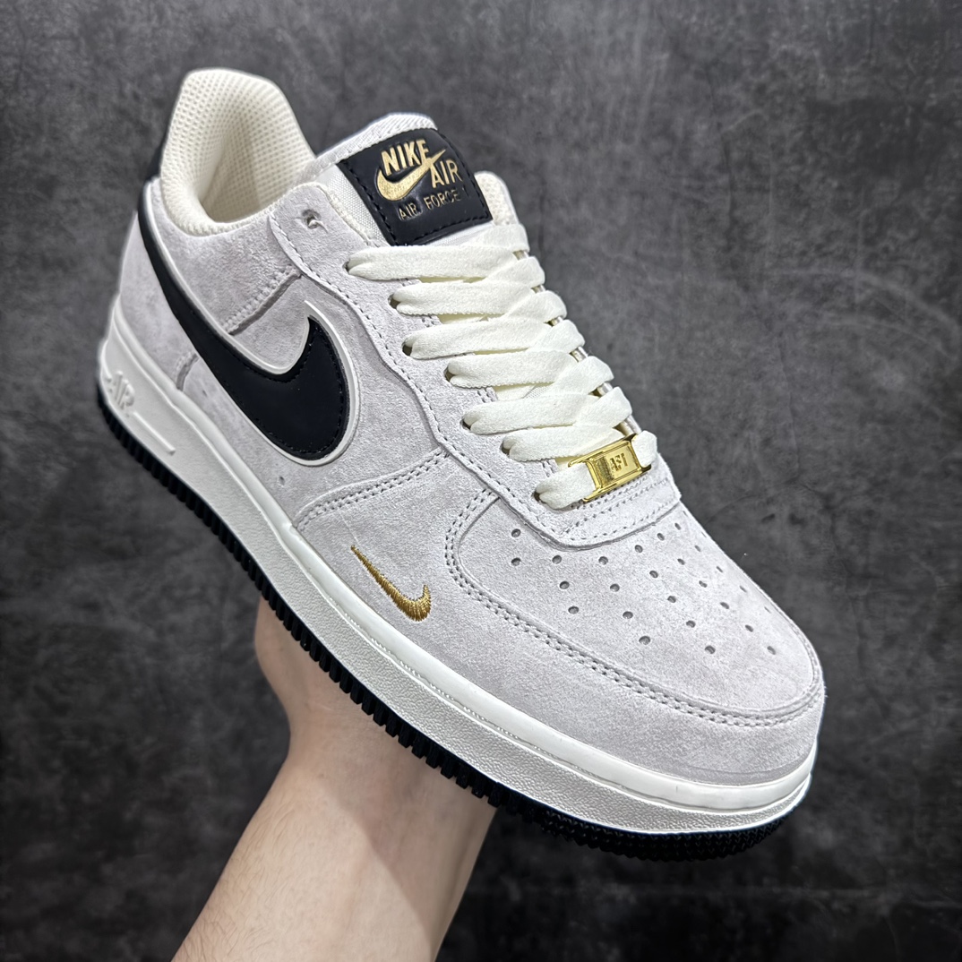 Nike Air Force 1 Low 07 麂皮灰白黑 KK5636-810