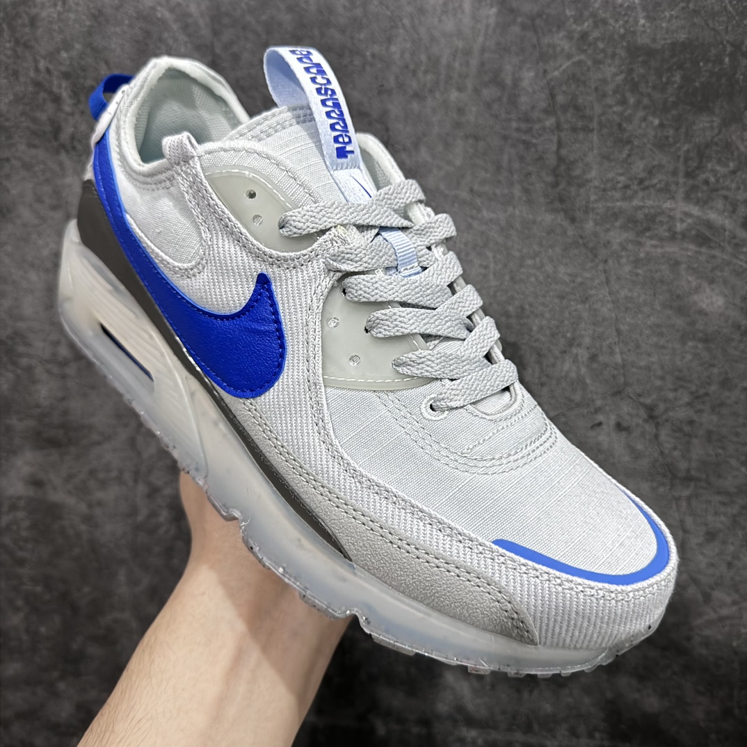 AirMaxTerrascape90灰蓝复古耐磨低帮跑步鞋可回收材料模具数据档案开发制造纯粹还原公司版型