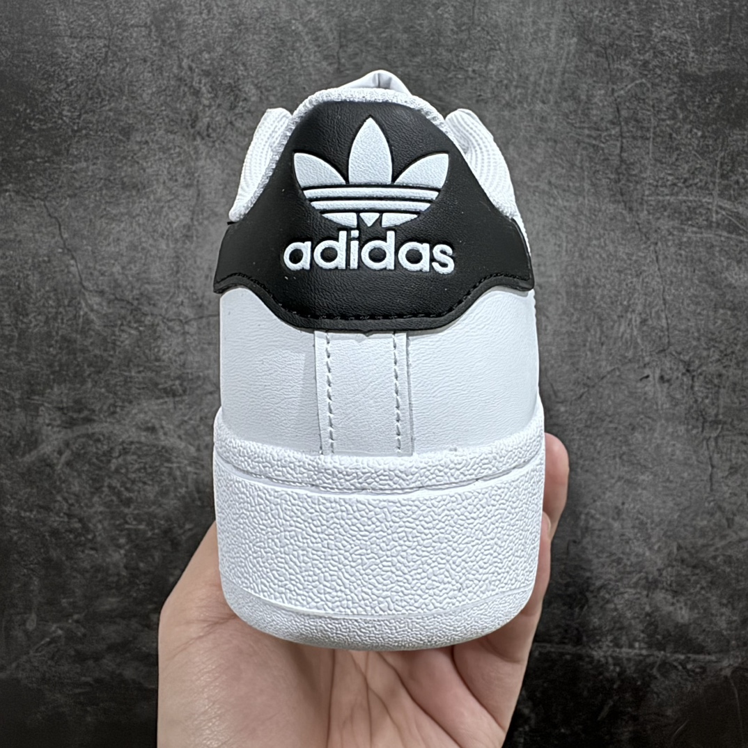 180 【纯原版】Adidas Originals Superstar XLG 贝壳头系列低帮厚底松糕经典百搭休闲运动板鞋 IE6808