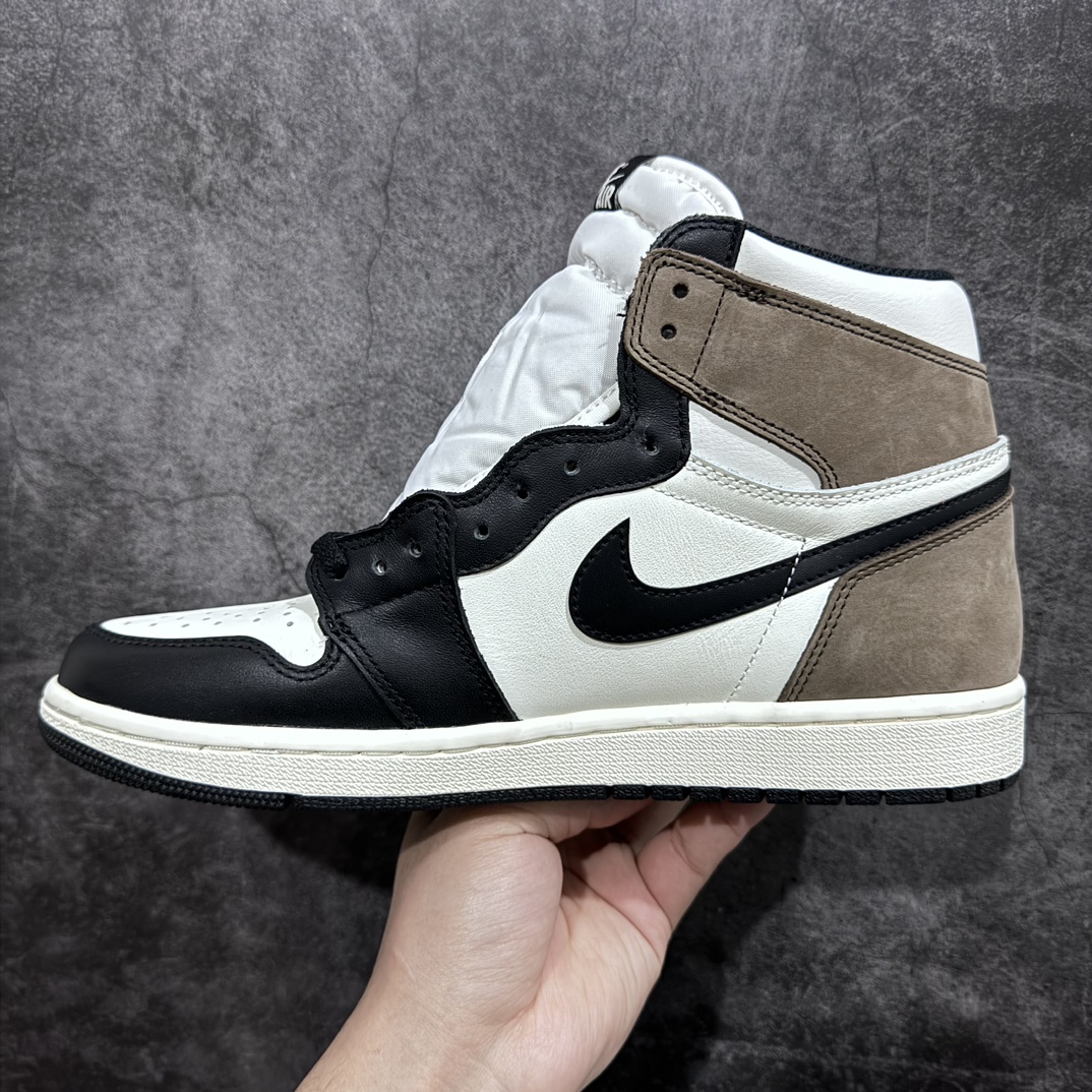 340 【FQ版本】Air Jordan AJ1 Retro High 高帮黑摩卡小倒钩 555088-105