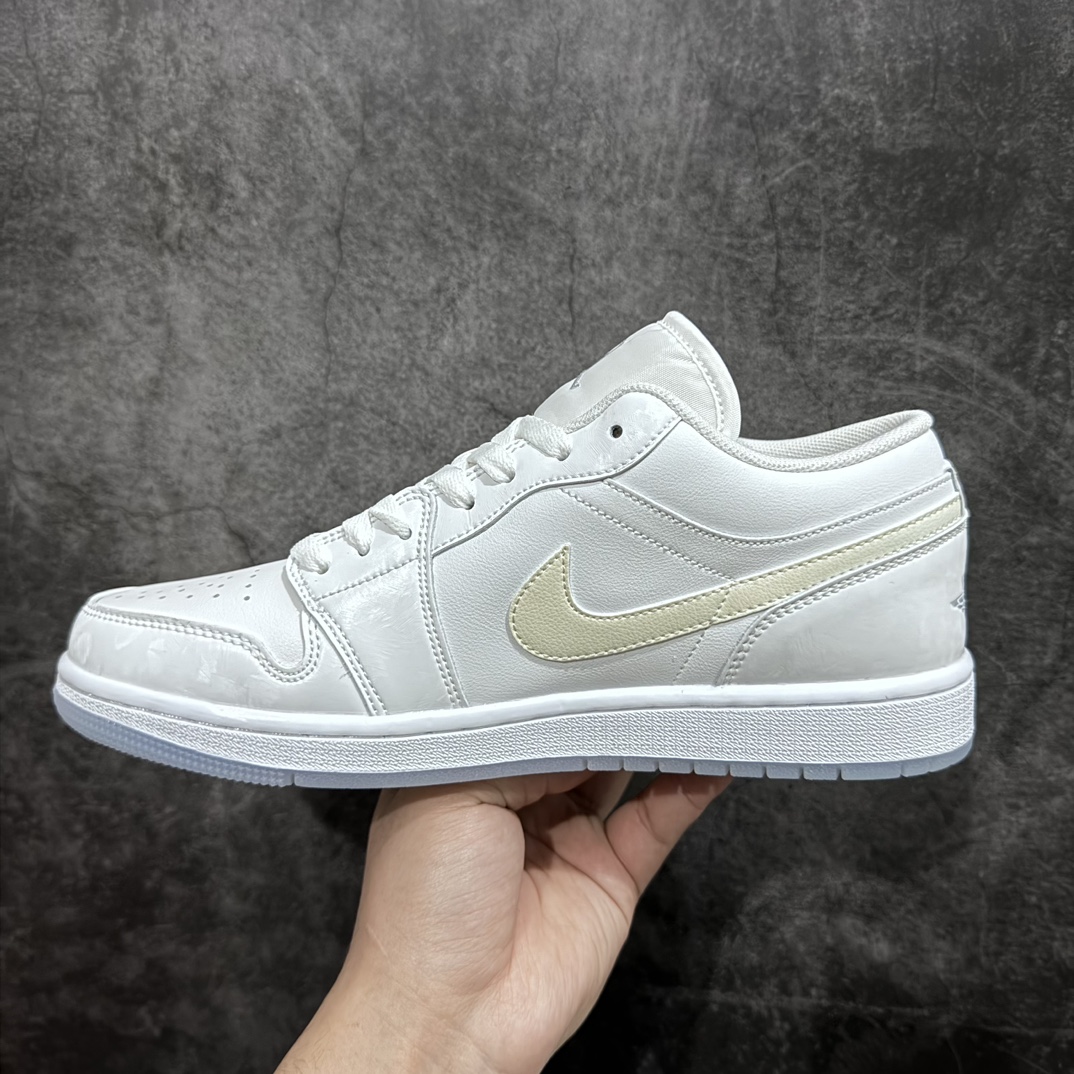 200 【K版】Air Jordan AJ1 Low 低帮 冰雪白流沙钩 FQ9112-100