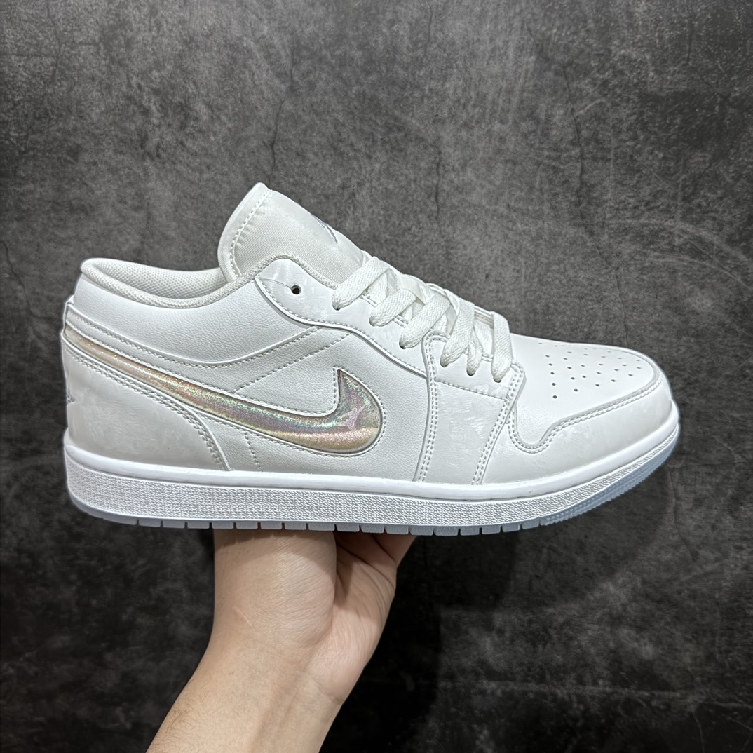 200 【K版】Air Jordan AJ1 Low 低帮 冰雪白流沙钩 FQ9112-100