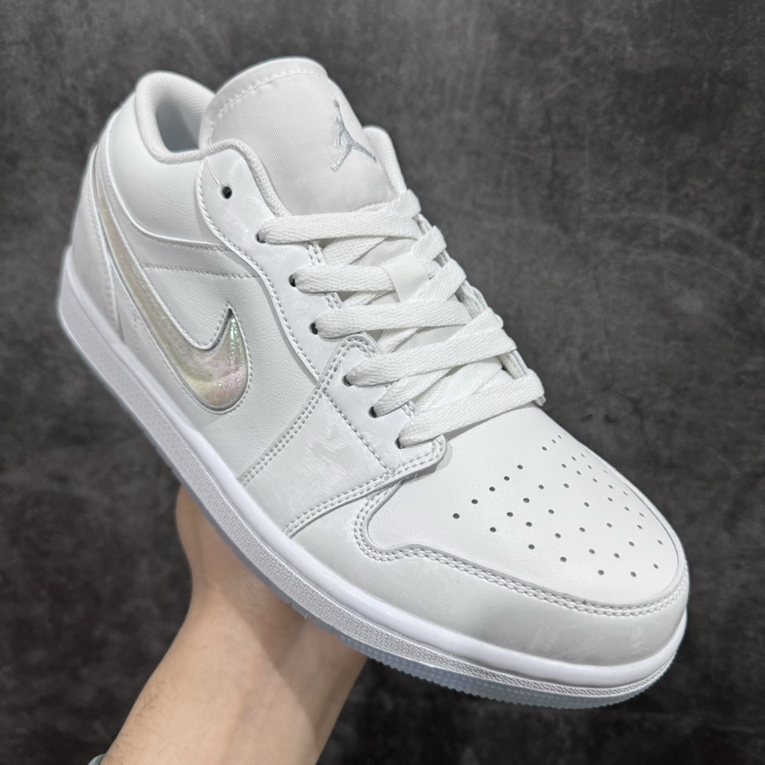 200 【K版】Air Jordan AJ1 Low 低帮 冰雪白流沙钩 FQ9112-100