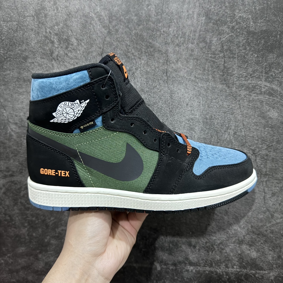 【纯原x版】Air Jordan 1 High Element”Gore-Tex Sky J Purple”AJ1代经典篮球鞋“黑绿防水”DB2889-003