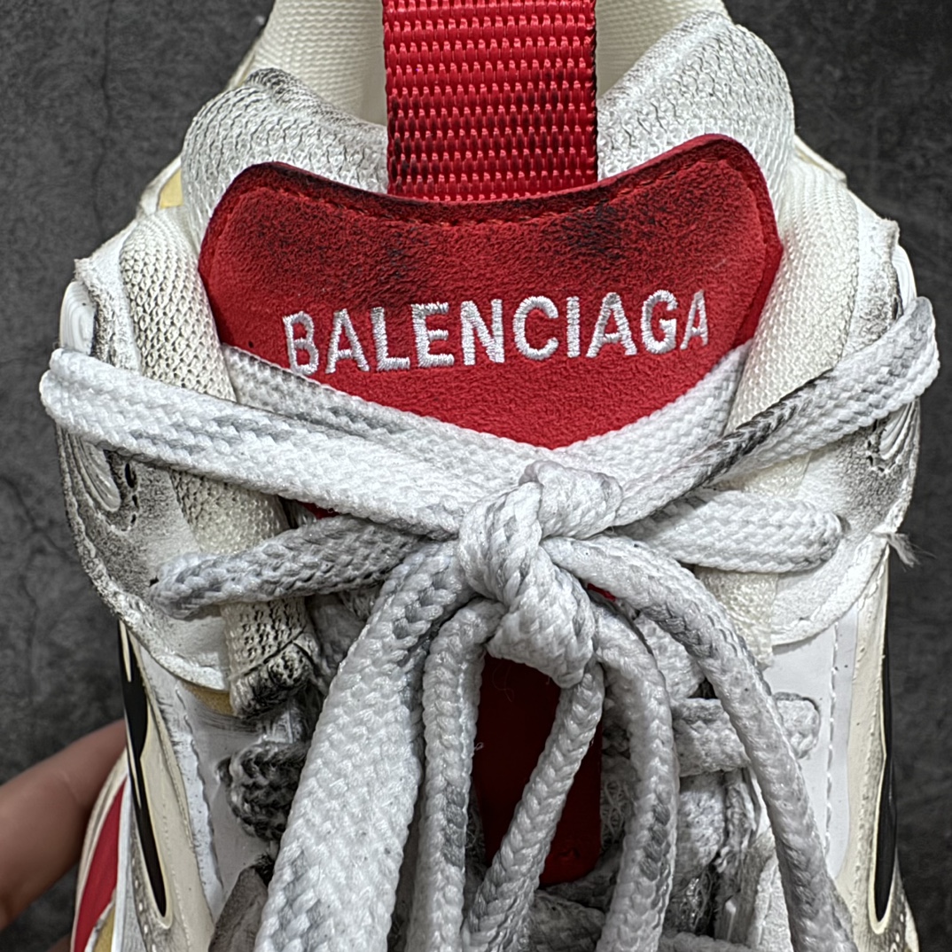 图片[7]-【XA版本】Balenciaga巴黎世家11代 Cargo圆头系带舒适百搭休闲老爹鞋 白红色nn全网独家首批出货  配件齐全终端优势供货  官方主推款 必火款的湖南兴昂原厂渠道 原厂组合大底原厂鞋面 正确做旧 细节见高清实拍 Size：35 36 37 38 39 40 41 42 43 44 45 46-莆田鞋批发中心