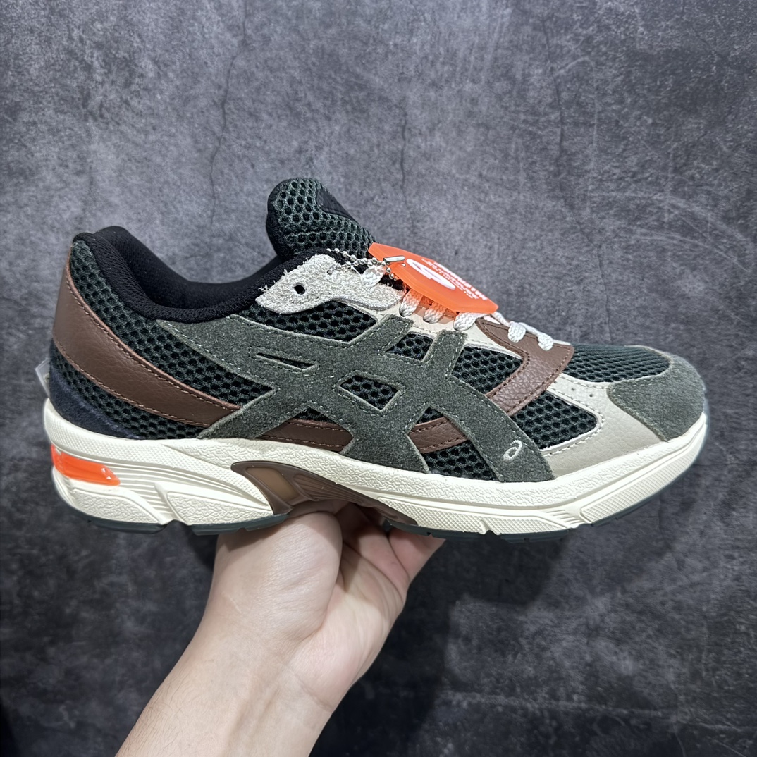 220  Hal Studios x 亚瑟士/Asics Gel-1130 MK III 系列低帮复古休闲运动慢跑鞋“联名军绿奶白棕”1201A924-300