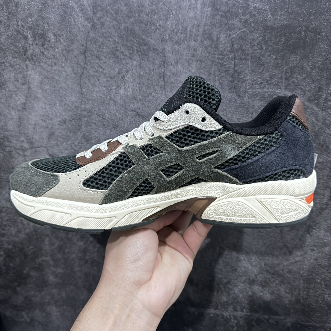 220  Hal Studios x 亚瑟士/Asics Gel-1130 MK III 系列低帮复古休闲运动慢跑鞋“联名军绿奶白棕”1201A924-300