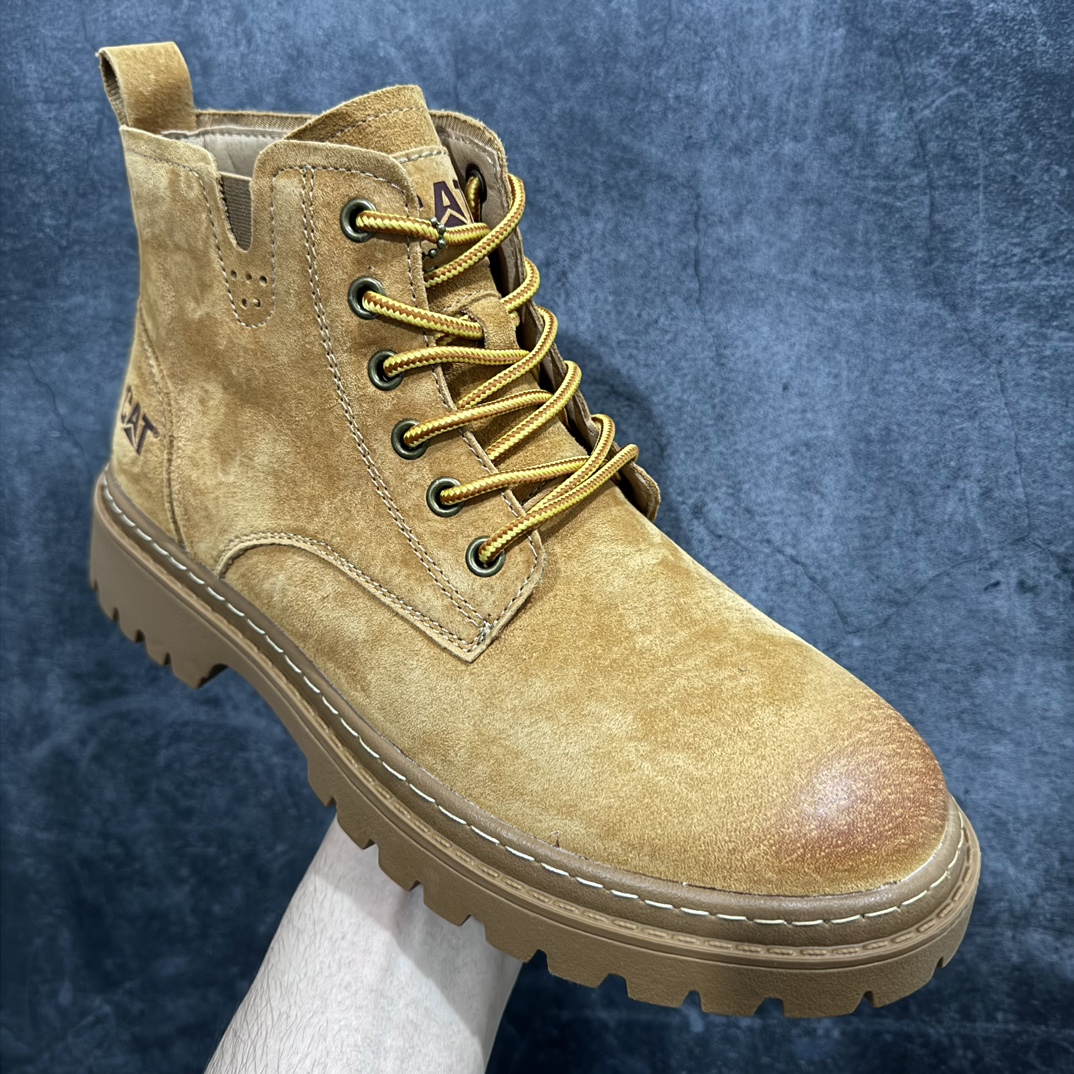 图片[3]-【广东纯原版本】CAT卡特 户外中帮休闲鞋系列 广东大厂品质 全新工艺升级 侧拉链 大底到五金都是代工厂原材料制作 同原版固特异永不开胶工艺 好货不杀猪 首单质量严格把控 全网独家首发 全鞋真牛皮材料 品质毋庸置疑 全套官网统一包装 今年冬季防寒户外专用 日常随意搭配 货号： P725658Y 尺码： 39 40 41 42 43 44（ 皮鞋码）-选品中心