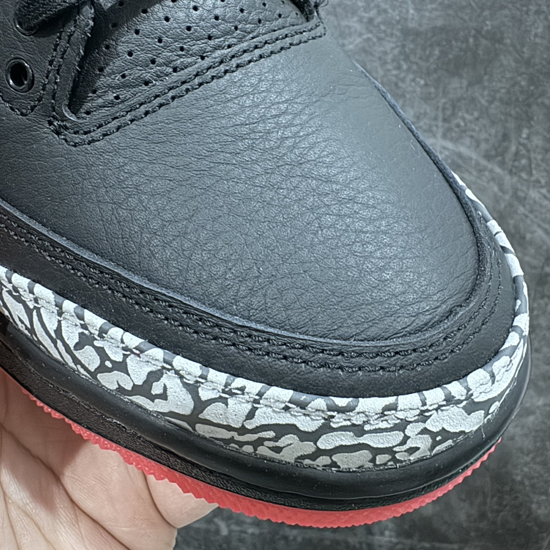 AJ3彩虹鞋码40-48纯原出品-JBalvinxAirJordanAJ3联名黑红彩虹渐变FN0344-