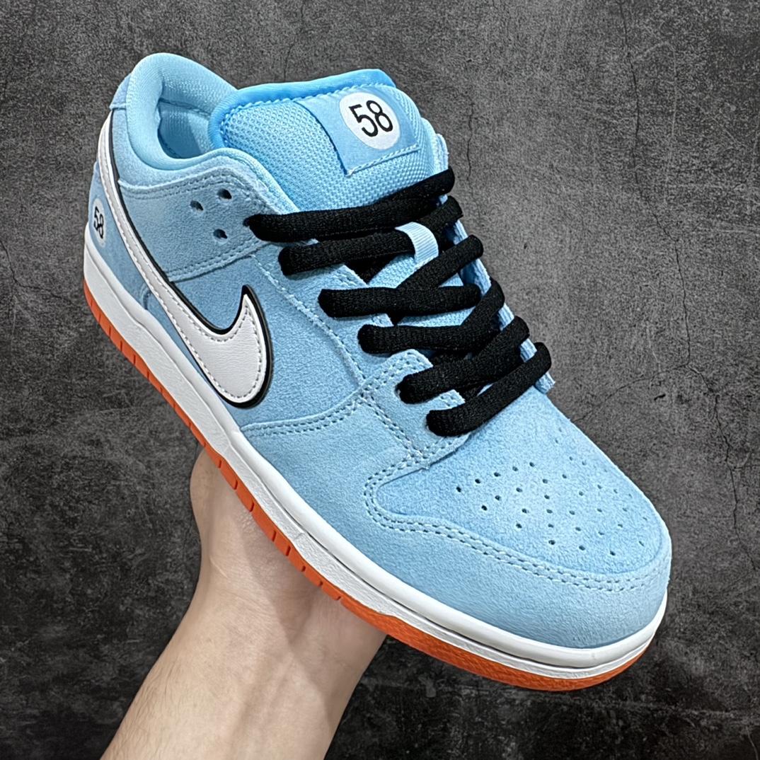 350 【纯原Top版】Nike DUNK SB Low Pro "Blue Chill ＂58同城 蓝白色 BQ6817-401