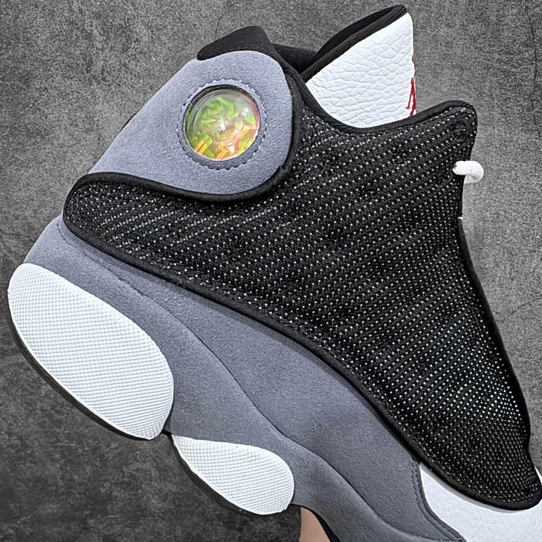 图片[7]-【TK至尊版】Air Jordan AJ13白黑火石 黑白灰 熊猫DJ5982-060n全新订单 高端零售外贸混卖专供品质国内专业外贸AJ大厂出品原厂楦头纸板 原厂皮料打造 3D变色原厂猫眼 真碳板 内置前后双气垫 尺码：40 40.5 41 42 42.5 43 44 44.5 45 46 47.5-莆田鞋批发中心