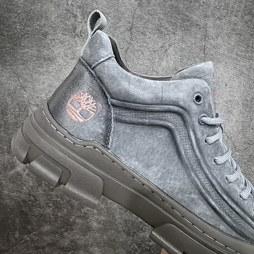 图片[7]-【广东纯原版本】天伯伦 中帮 灰色 新货 Timberland添柏岚/天伯伦户外中帮休闲鞋系列 广东大厂品质 原盒原包装 23ss新款包头鞋底款式设计 时尚潮流搭配 面料采用意大利 顶级磨砂细纹牛皮 搭配防臭防腐真皮乳胶鞋垫 给您完美的穿着体验 质量考究耐穿 型男必备 专治不帅 高品质脚感一流 货号：TB10055 尺码：39 40 41 42 43 44 皮鞋码-选品中心