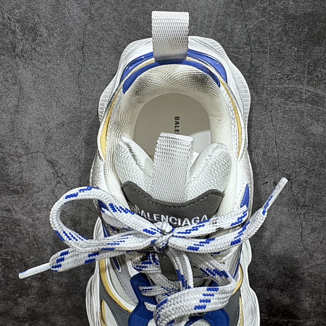 图片[8]-【XA版本】Balenciaga巴黎世家11代 Cargo圆头系带舒适百搭休闲老爹鞋 白蓝色 全网独家首批出货 配件齐全 终端优势供货 官方主推款 必火款的 湖南兴昂原厂渠道 原厂组合大底 原厂鞋面 正确做旧 细节见高清实拍 尺码：35 36 37 38 39 40 41 42 43 44 45 46-选品中心