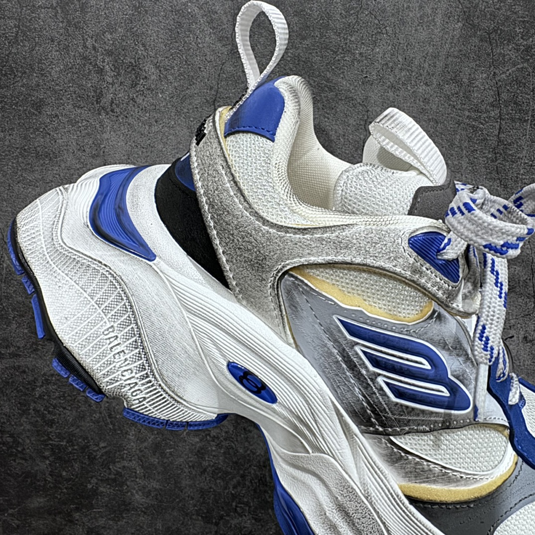 图片[7]-【XA版本】Balenciaga巴黎世家11代 Cargo圆头系带舒适百搭休闲老爹鞋 白蓝色 全网独家首批出货 配件齐全 终端优势供货 官方主推款 必火款的 湖南兴昂原厂渠道 原厂组合大底 原厂鞋面 正确做旧 细节见高清实拍 尺码：35 36 37 38 39 40 41 42 43 44 45 46-选品中心