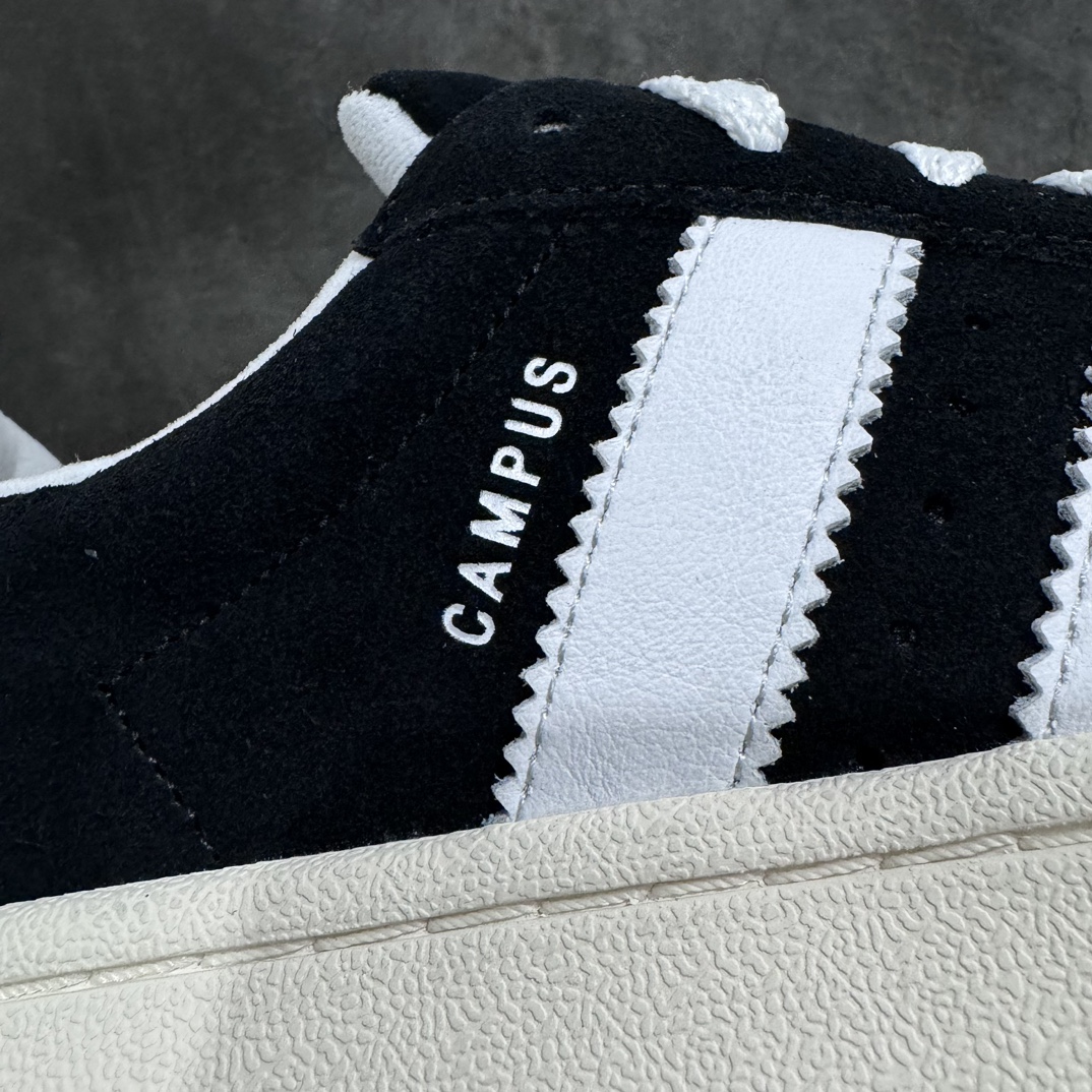 图片[2]-【纯原版】纯原版终于出货💪🏻 AD Campus 00s校园板鞋系列 正确头层猪八皮 正确完美版型，非市面超纤皮面 质感很强大 各位放心使用！绝对比市场任何版本都强💪🏻 黑白生胶首个出货 货号：HQ8708 尺码：35.5-46 半码-选品中心