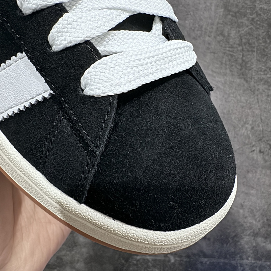 图片[3]-【纯原版】纯原版终于出货💪🏻 AD Campus 00s校园板鞋系列 正确头层猪八皮 正确完美版型，非市面超纤皮面 质感很强大 各位放心使用！绝对比市场任何版本都强💪🏻 黑白生胶首个出货 货号：HQ8708 尺码：35.5-46 半码-选品中心