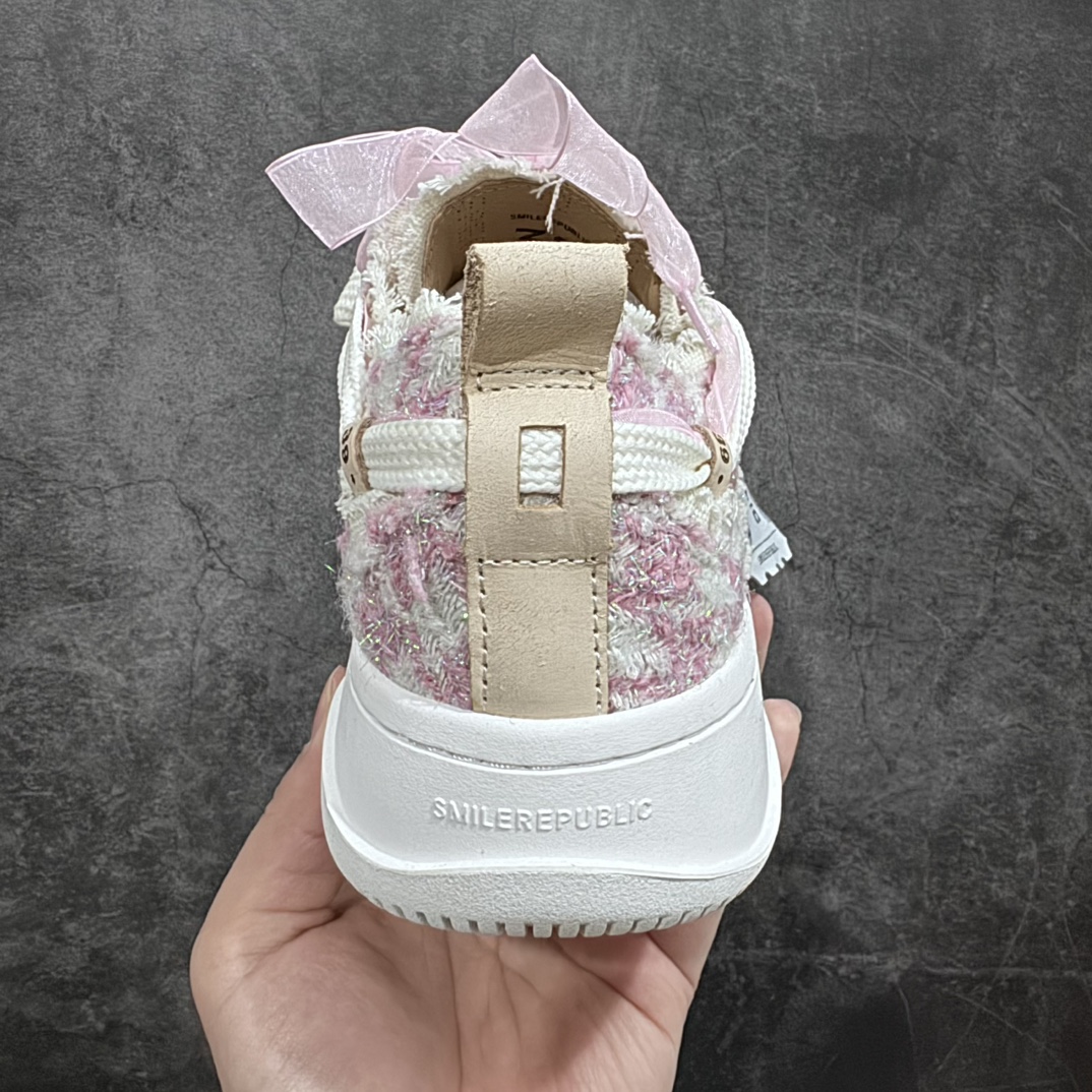 图片[4]-【纯原版本】SMILEREPUBLIC 檀健次主理品牌 最高版本 纯原一致 细节 品质 欢迎对比 众多明星上脚同款厚底开口笑帆布鞋 市售最高品质 市售唯一原厂渠道材料打造 正确布标飞机票 内里皮料带钢印 正确白色大底 区别市场米白色 区别市场各类版本 随意对比PK细节 尺码：35-40-选品中心