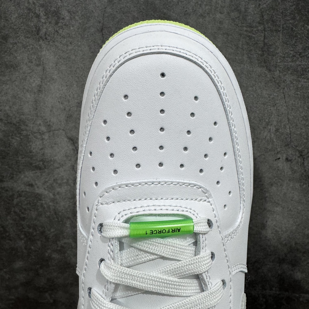 Pure original HY version Air Force 1'07 Low white green smiley face luminous air force shipment CT3228-100