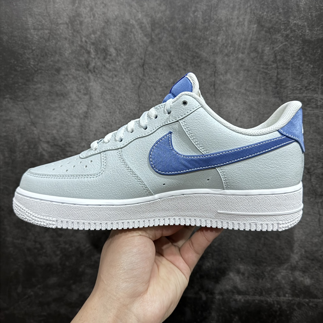 Pure original HY version Nk Air Force 1'07 Low gray blue FN7185-423