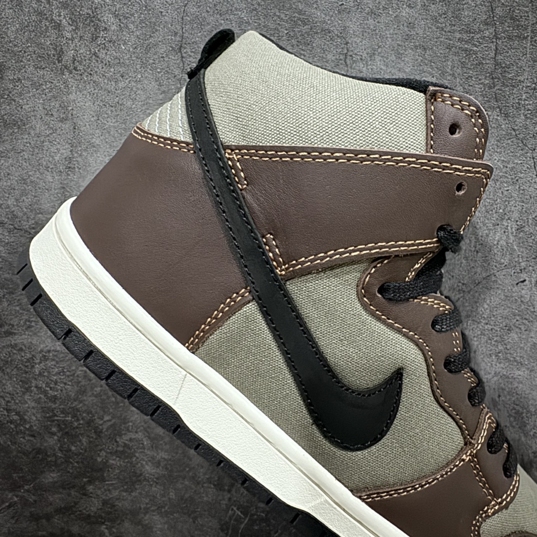 340 【纯原Z版】Nike Dunk SB High Pro ”Baroque Brown”灰棕 BQ6826-201