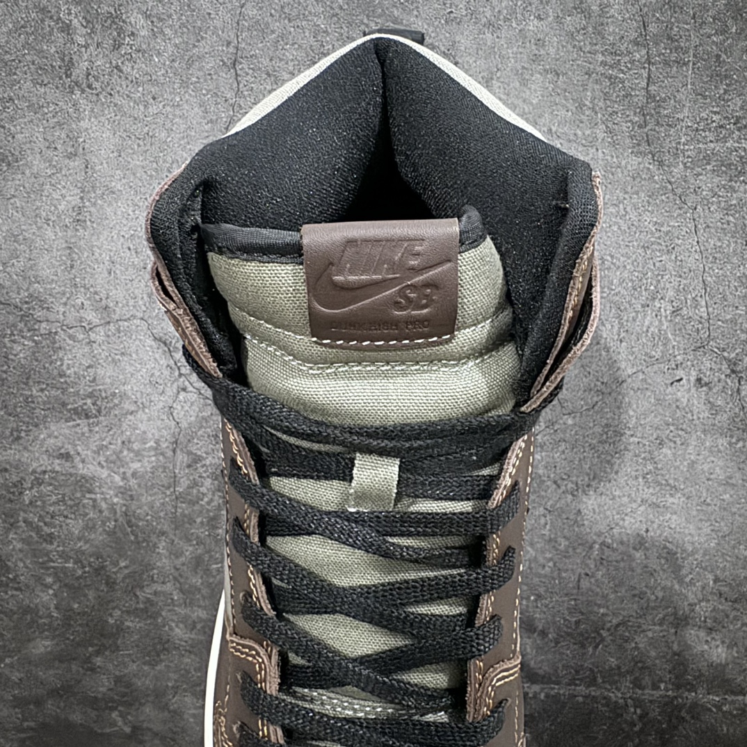 340 【纯原Z版】Nike Dunk SB High Pro ”Baroque Brown”灰棕 BQ6826-201