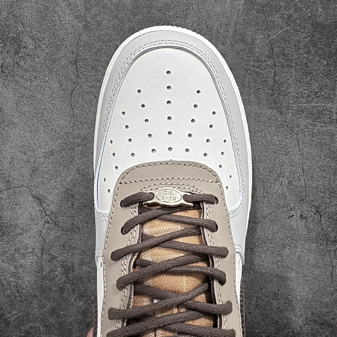 Nike Air Force 1 Low Grey Brown Stitching FV3702-121